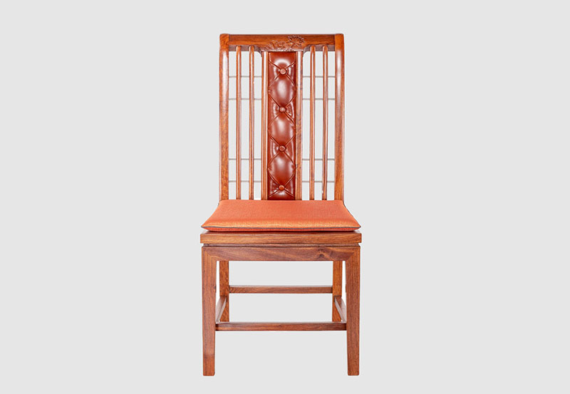 德宏芙蓉榭中式实木餐椅效果图